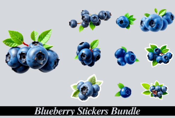 Download Blueberry Stickers - Berry Collection