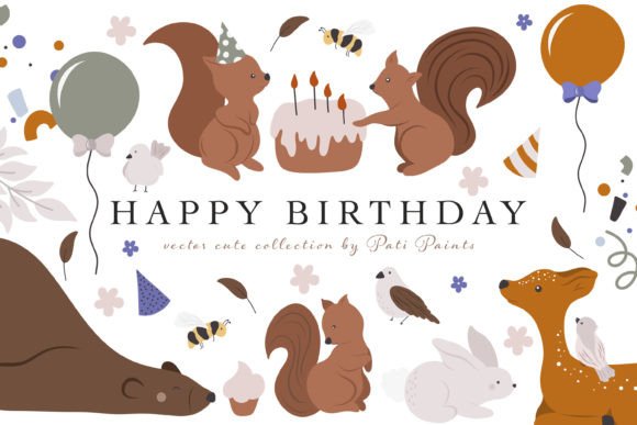 Download Happy Birthday Animal Party Collection - Party Collection