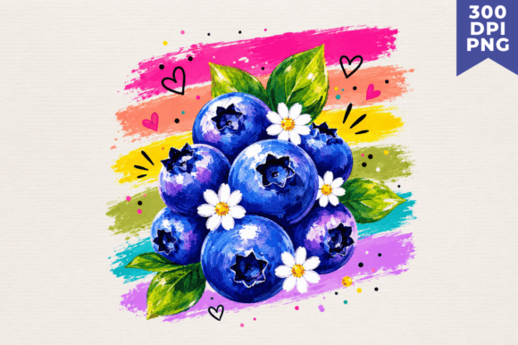 Download Watercolor Blueberry Clipart PNG,Blueber - Berry Collection