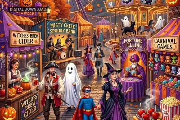 Download Happy Halloween Decor Festive Wall Art - Happy Collection