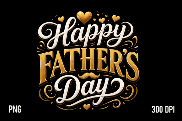 Download Happy Fathers Day Gold PNG - Happy Collection