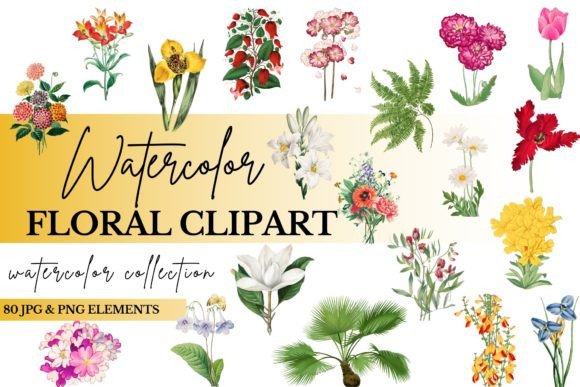 Download Watercolor Floral Clipart Bundle - Premium Bundle
