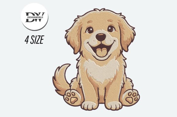 Download Cute Puppy Happy Dog Embroidery Design - Happy Collection