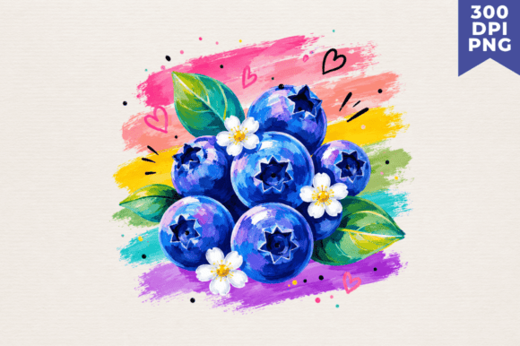 Download Watercolor Blueberry Clipart PNG,Blueber - Berry Collection