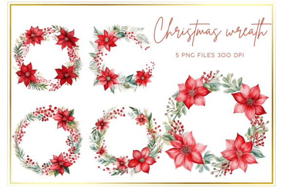 Download Christmas Wreath Watercolor Clipart - Christmas wreath watercolor Collection